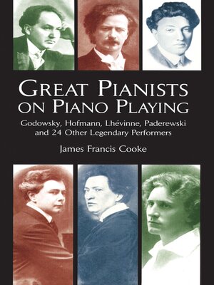 cover image of Great Pianists on Piano Playing